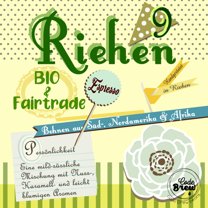 Riehen 9. Bio und Fairtrade Blend für Espresso.