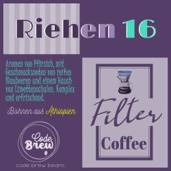 Espresso from Ethiopia. Complex and refreshing.